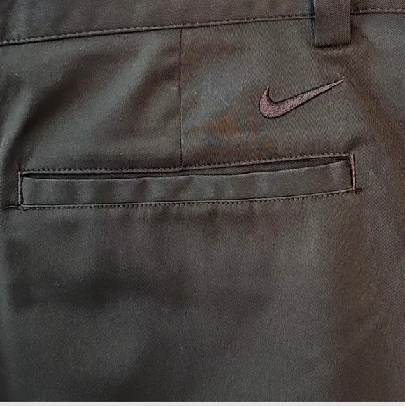 Nike Dri Fit Men's Golf Shorts Black Embroidered Swoosh 34" - Picture 5 of 5